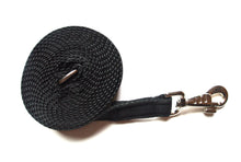 Load image into Gallery viewer, Horse lunge line dog training lead 10ft in black