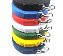 Load image into Gallery viewer, Dog Training Lead Tracking Leash Recall Line 1m To 25m Long 25mm Webbing 7 Colours