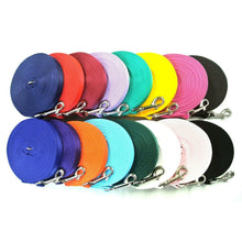 Load image into Gallery viewer, 5ft - 50ft Dog Training Lead Obedience Recall Leash Long Dog Lead 25mm Cushion Webbing