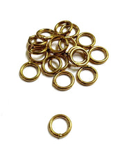 Load image into Gallery viewer, Welded O-Rings Brass Plated 12mm - 38mm x10 For Webbing Bags Straps Leads
