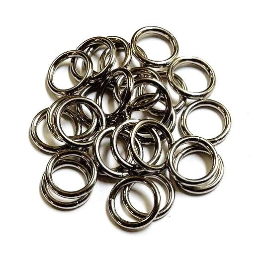 12mm Welded O-Ring Metal Nickel Plated 2.5mm Thick Circle Rings Webbing Bags Straps