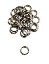 Load image into Gallery viewer, 12mm Welded O-Ring Metal Nickel Plated 2.5mm Thick Circle Rings Webbing Bags Straps