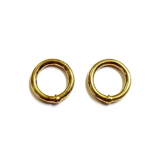 Welded O-Rings Brass Plated 12mm - 38mm x10 For Webbing Bags Straps Leads