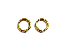 Load image into Gallery viewer, Welded O-Rings Brass Plated 12mm - 38mm x10 For Webbing Bags Straps Leads