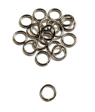 Load image into Gallery viewer, 16mm Welded O-Ring Metal Nickel Plated 3mm Thick Circle Rings Webbing Bags Straps