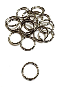 32mm Welded O-Ring Metal Nickel Plated 4mm Thick Circle Rings Webbing Bags Straps