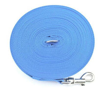 Load image into Gallery viewer, Dog Training Lead Tracking Leash Recall Line 1m To 25m Long 25mm Webbing 7 Colours