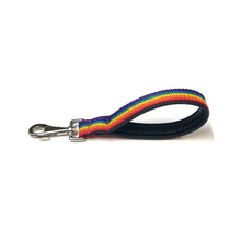 Load image into Gallery viewer, Rainbow Short Dog Leads Close Control Padded Handle