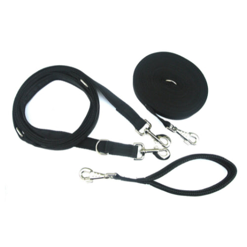 Dog Training Lead Set - 50ft Training Lead - 11ft Police Style Lead - 13" Short Lead