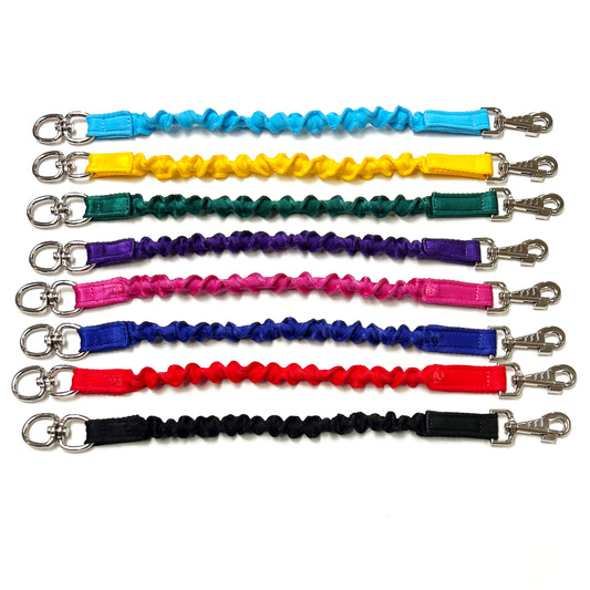 Dog Extension Lead Short Connector Standard Or Bungee Shock Absorber With Swivel Or D-ring