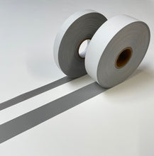 Load image into Gallery viewer, Hi Visibility Viz Reflective Tape 25mm 50mm Sew On Glassbead Material x 1m - 25m Silver
