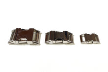 Load image into Gallery viewer, Metal Side Release Buckles Nickel Plated Curved 16mm 20mm 25mm