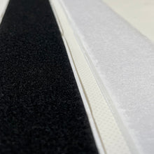 Load image into Gallery viewer, Stick On Hook And Loop Tape Black & White Self Adhesive Interlocking Fastener 50mm Wide
