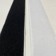 Load image into Gallery viewer, Stick On Hook And Loop Tape Black & White Self Adhesive Interlocking Fastener 25mm Wide
