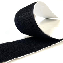 Load image into Gallery viewer, Stick On Hook And Loop Tape Black & White Self Adhesive Interlocking Fastener 50mm Wide