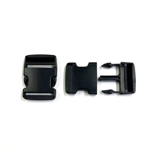 20mm 25mm 40mm 50mm Black Plastic Side Release Buckles For Webbing Bags Straps