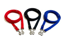 Load image into Gallery viewer, Police Style Dog Training Lead Double Ended Multi Functional Dual Walking Leash 20mm Air Webbing 5ft - 15ft