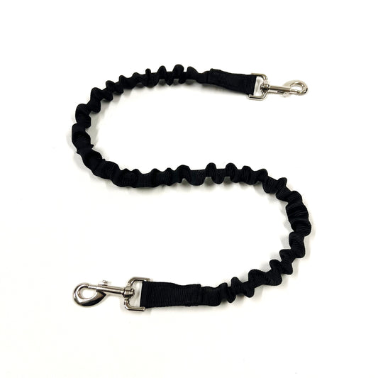 Double Ended Bungee Dog Lead 80cm Long Shock Absorb Extension With Swivel Trigger Clip Each End
