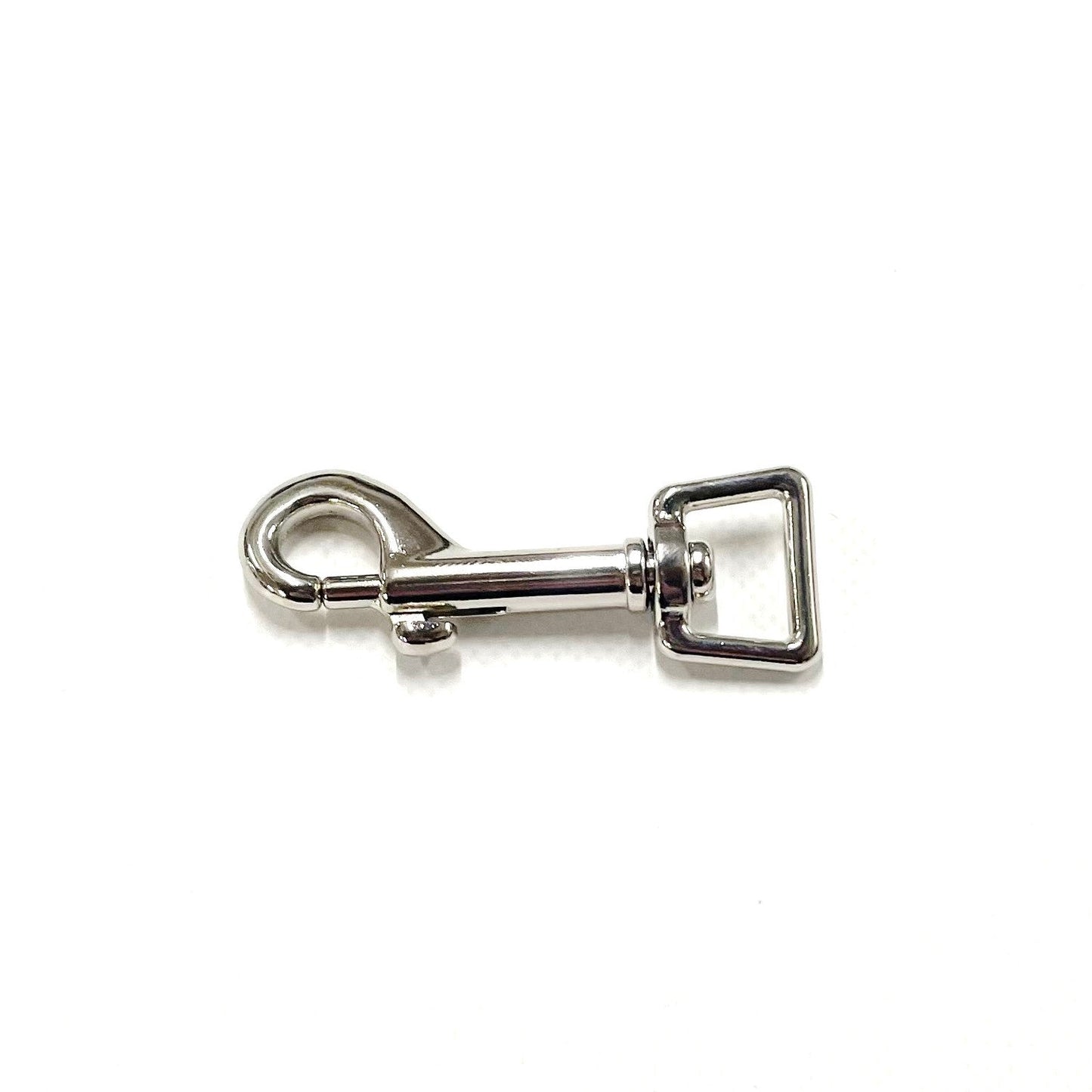 16mm Square Ended Trigger Clips Hooks Nickel Plated For Dog Leads Webbing Bags Straps Small Version