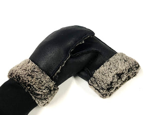 100% Genuine Sheepskin Mittens Mens Ladies Gloves Various Colours Made In The UK