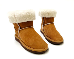 100% Genuine Sheepskin Boots Outside/Inside Shoes