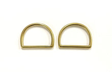 Load image into Gallery viewer, Solid Brass D-Rings 50mm Dog Leads Collars Horse Leather Crafts