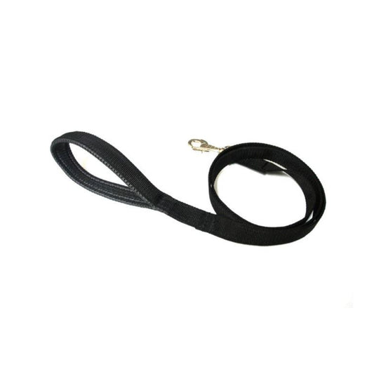 45" Short Close Control Dog Leads With Padded Handle In Various Colours 25mm Webbing