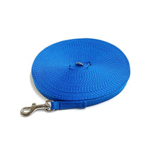 Load image into Gallery viewer, Puppy Dog Training Leads In 19 Colours 13mm Webbing 5ft - 25ft Long Leash