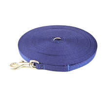 Load image into Gallery viewer, Puppy Dog Training Leads In 19 Colours 13mm Webbing 5ft - 25ft Long Leash