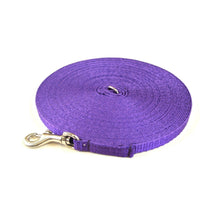 Load image into Gallery viewer, Puppy Dog Training Leads In 19 Colours 13mm Webbing 5ft - 25ft Long Leash