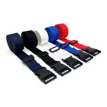 Load image into Gallery viewer, 40mm Tie Down Straps Adjustable Side Release Buckle Webbing Luggage Suitcase 5 Colours 1m - 5m