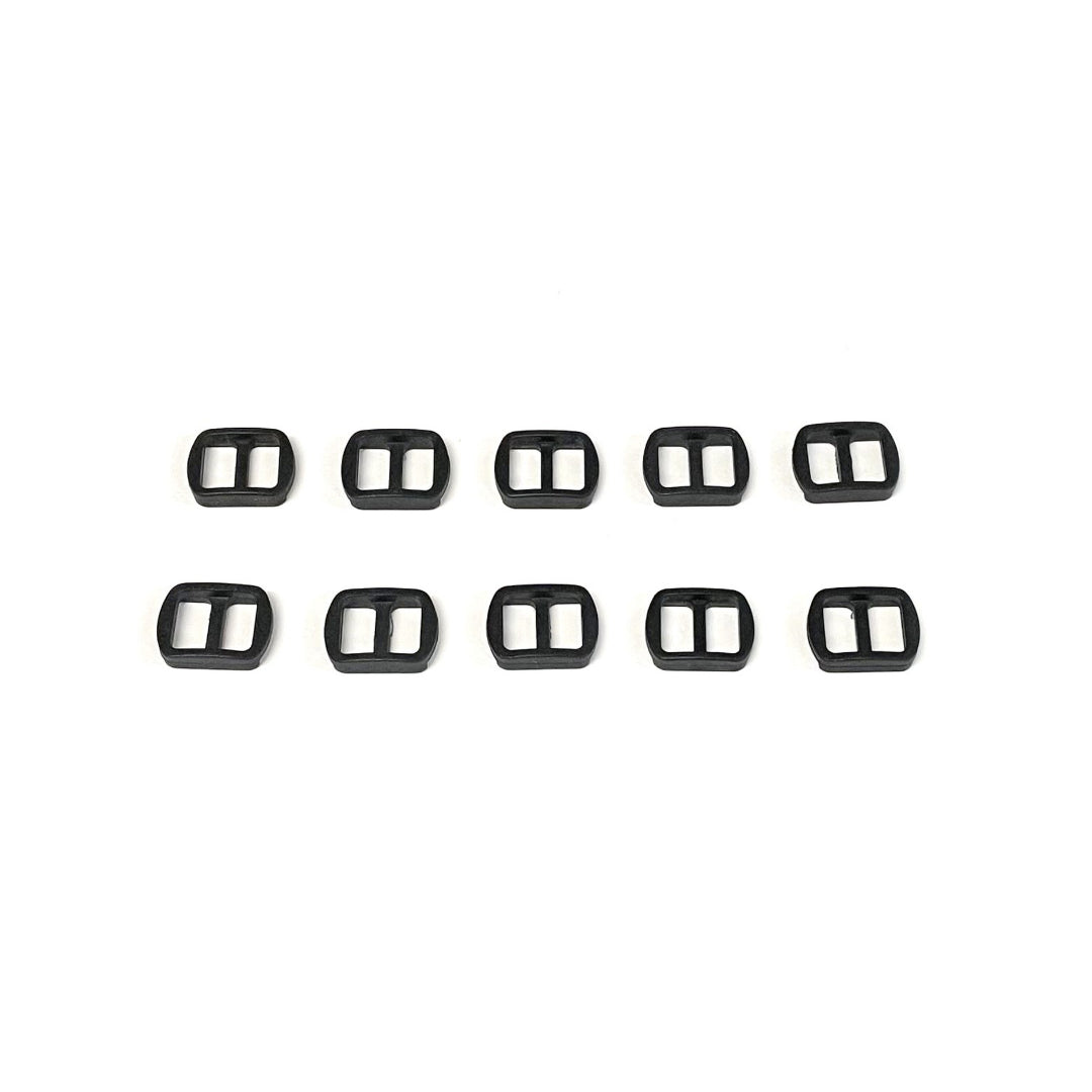 10mm Nylon Plastic 3 Bar Slides Triglide For Webbing Tapes Bags Straps Handles