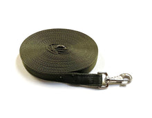 Load image into Gallery viewer, 10ft 3m Large Dog Training Lead Horse Lunge Line 25mm Cushion Webbing In Various Colours