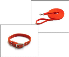 Load image into Gallery viewer, Dog Collar And Lead Set 25mm Air Webbing Medium Collar In Various Lengths And Matching Colours