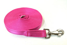 Load image into Gallery viewer, 5ft 1.5m Large Dog Training Lead Horse Lunge Line 25mm Cushion Webbing In Various Colours
