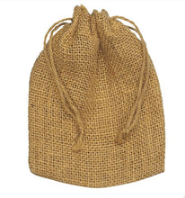 Load image into Gallery viewer, Hessian Drawstring Gift Bags Fabric Linen Christmas Pouch Bags x1 x2 x5 x10 UK Seller