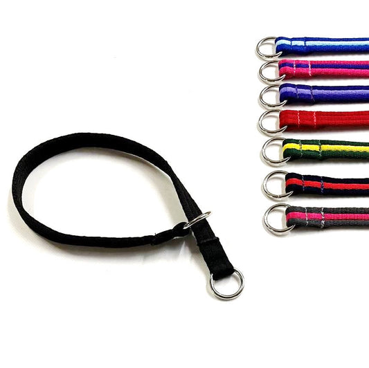 Dog Slip Collar 22" Neck Size 20mm 25mm Soft Air Webbing Various Colours