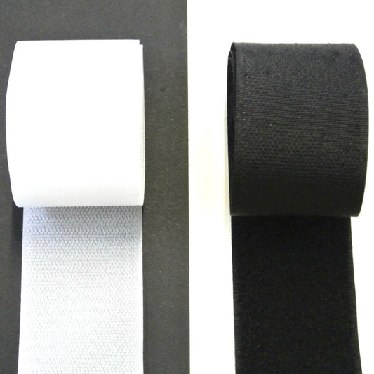 50mm Sew On Hook And Loop Interlocking Tape Black White Sewing Crafts DIY