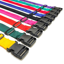 Load image into Gallery viewer, Tie Down Straps Plastic Side Release Buckle 50mm V-Twill Webbing 17 Colours Luggage Storage 1m - 5m Long
