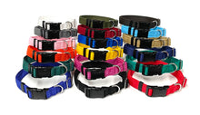 Load image into Gallery viewer, Adjustable Dog Collars 25mm Cushion Webbing In Various Colours And Sizes Small Medium Large