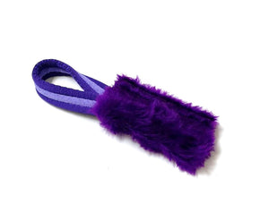 Dog Training Treat Bag Obedience Retrieve Furry Long Prey Dummy In Various Colours Small 4" x 2"