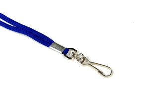 Lanyards 45cm Long Non-Breakaway 4mm Polyester Cord Swivel Hook For ID Badges Dog Training Whistles