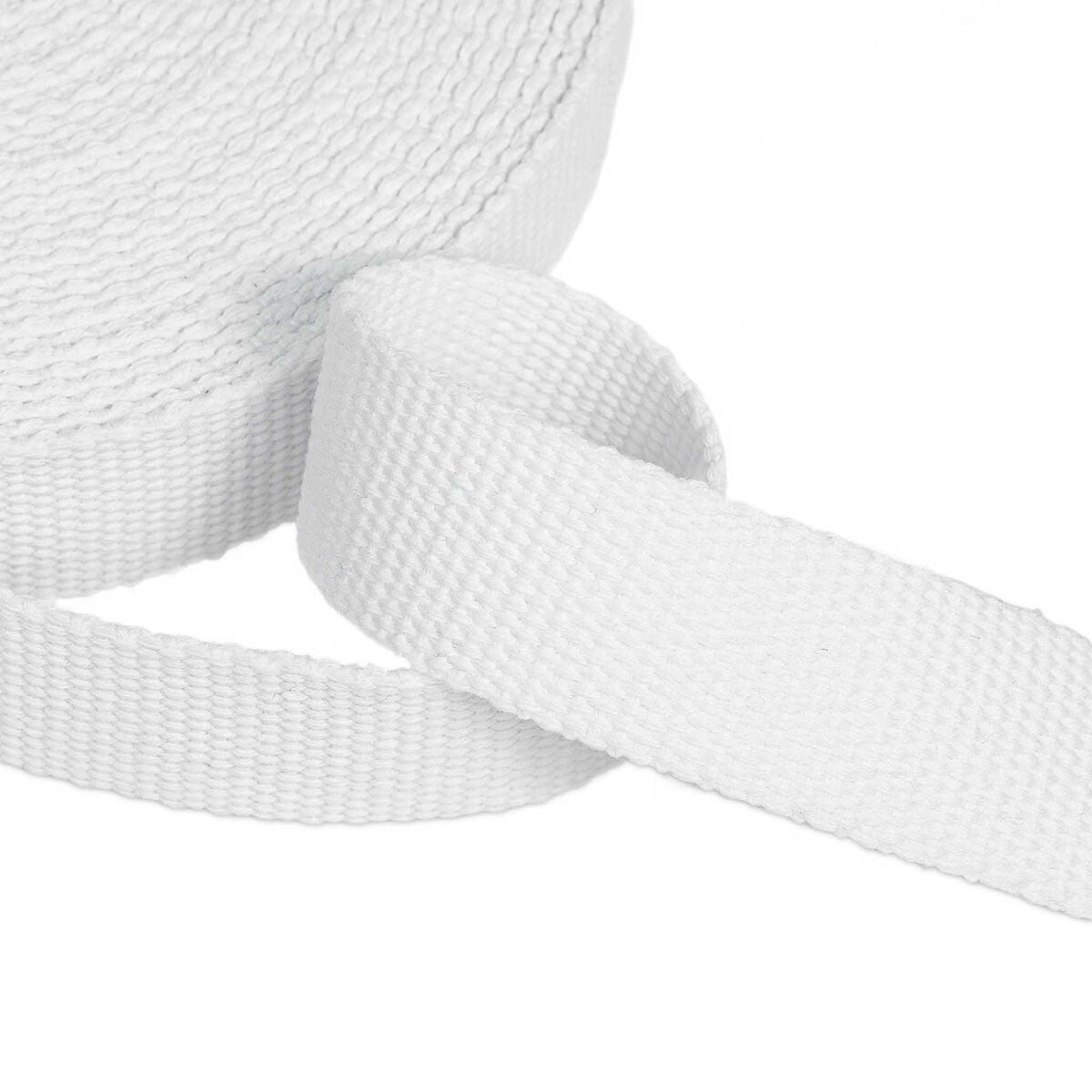 25mm Heavy Duty Cotton Webbing 100% Cotton 1 Inch Wide Sewing Bag Straps Tapes