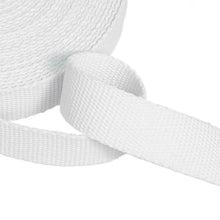 Load image into Gallery viewer, 25mm Heavy Duty Cotton Webbing 100% Cotton 1 Inch Wide Sewing Bag Straps Tapes