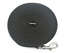 Load image into Gallery viewer, Dog Training Lead 5ft - 100ft Long Strong Tracking Leash Recall Line In 7 Colours 25mm Webbing