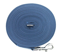 Load image into Gallery viewer, Dog Training Lead 5ft - 100ft Long Strong Tracking Leash Recall Line In 7 Colours 25mm Webbing