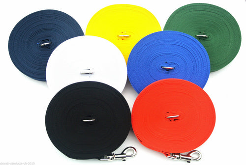 150ft Dog Training Lead 25mm Webbing In Various Colours 