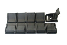 Load image into Gallery viewer, Black Plastic Cam Buckles Lever Flap 25mm Fastening Straps