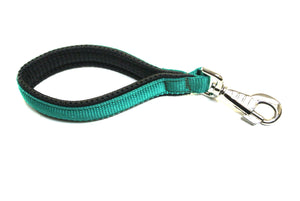 10" Short Close Control Dog Lead With Padded Handle In Various Colours 25mm Webbing