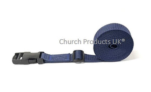Tie Down Straps Plastic Side Release Buckle 25mm Webbing 1m - 5m Long Luggage In 7 Colours